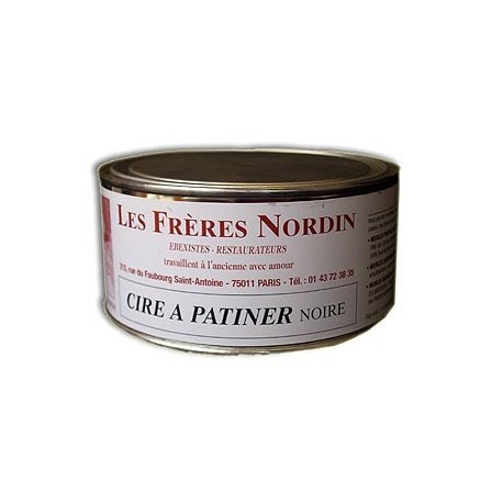Droguerie Lafanechere (droguiste depuis 1931) : CIRE A PATINER NOIRE 250 ml  des Frères NORDIN