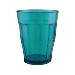 Verre à facettes 'grand-mère' bleu SEFAMA Vega