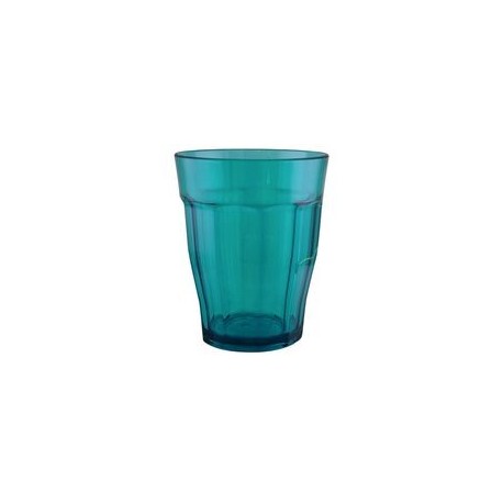 Verre à facettes 'grand-mère' bleu SEFAMA Vega