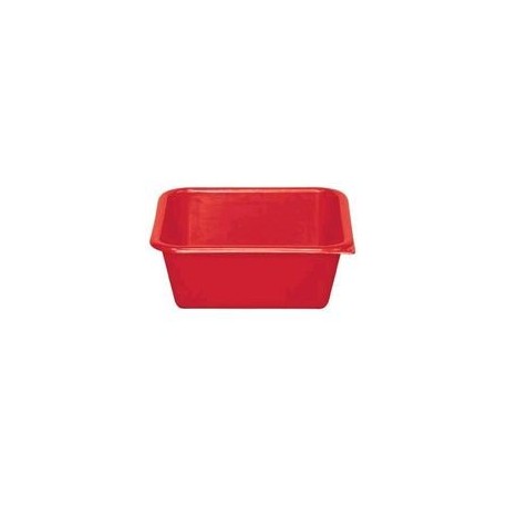 Cuvette carrée 1,5 L rouge ALUMINIUM ET PLASTIQUE