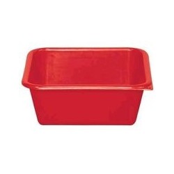 Cuvette carrée 3 L rouge ALUMINIUM ET PLASTIQUE