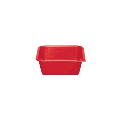 Cuvette carrée 3 L rouge ALUMINIUM ET PLASTIQUE