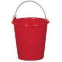 Seau 5 L rouge ALUMINIUM ET PLASTIQUE