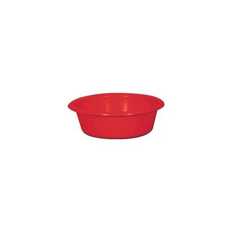 Cuvette ronde 6,5 L rouge ALUMINIUM ET PLASTIQUE