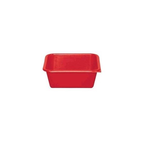 Cuvette carrée 5,5 L rouge ALUMINIUM ET PLASTIQUE