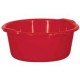 Bassine ronde 11 L rouge ALUMINIUM ET PLASTIQUE