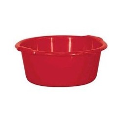 Bassine ronde 11 L rouge ALUMINIUM ET PLASTIQUE