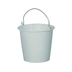 Seau 12 L gris moucheté ALUMINIUM ET PLASTIQUE