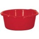 Bassine ronde 14 L rouge ALUMINIUM ET PLASTIQUE