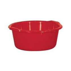 Bassine ronde 14 L rouge ALUMINIUM ET PLASTIQUE