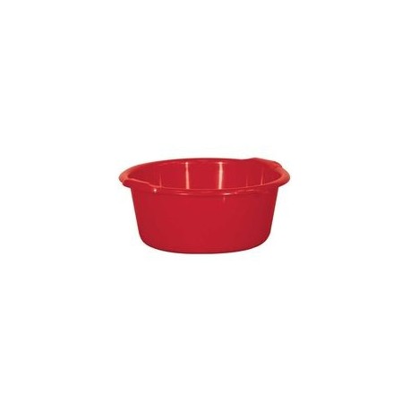 Bassine ronde 14 L rouge ALUMINIUM ET PLASTIQUE