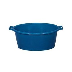 Baquet ovale 45 L bleu ALUMINIUM ET PLASTIQUE