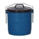 Poubelle étrier 22 L bleue et noire ALUMINIUM ET PLASTIQUE