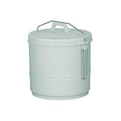 Poubelle étrier 16 L gris moucheté ALUMINIUM ET PLASTIQUE