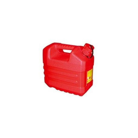 Jerrican rouge 10 L avec bouchon verseur DAVID