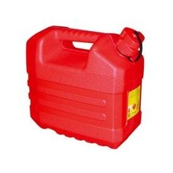 Jerrican rouge 20 L avec bouchon verseur DAVID