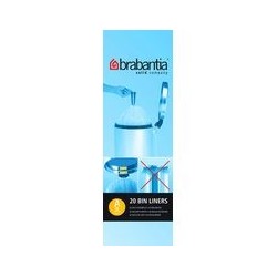 20 sacs poubelle 'smartfix' 3 L BRABANTIA