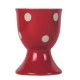 COQUETIER 5X5X6.5CM POIS ROUGE        