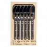 COFFRET 6 CUILLERES CAFE LAGUIOLE INOX