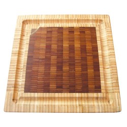 BILLOT DE TABLE CARRE EN BOIS DEBOUT  