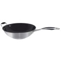 WOK REVETU  INOX D.30 SUAVE    T.FEUX 