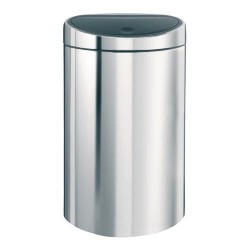 POUBELLE TOUCH BIN 40L BRILL.STEEL    