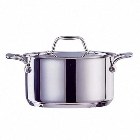 FAITOUT+COUVERC.INOX CHEF T/FEUX D.20 