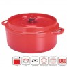 COCOTTE RONDE FONTE RUBIS D.22  302220