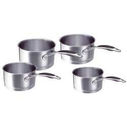 CASSEROLE INOX X4 14/20CM SUAVE T.FEUX