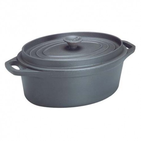 COCOTTE OVALE FONTE NOIR  D.35  303351