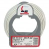 Cable meplat 2x0.75 5m blanc bobinot