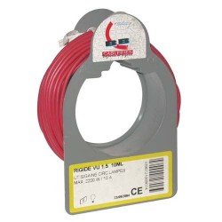 Cable h07vu 1x1.5 10m rouge bobinot