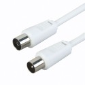 Cordon coax 10m blanc lc03-0930 bl.