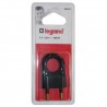 Fiche m 2p 6a plastique noir s/c93963