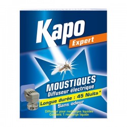 DIFFUSEUR ANTI MOUSTIQUE LIQUIDE LONGUE DUREE 45 NUITS