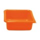 Cuvette carrée 5,5 L orange ALUMINIUM ET PLASTIQUE