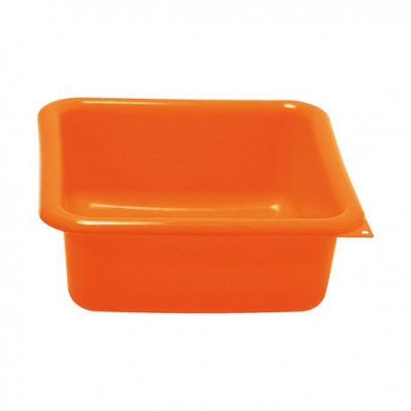 Cuvette carrée 5,5 L orange ALUMINIUM ET PLASTIQUE