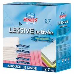 ECNESS LESSIVE ACTIVEE SANS PHOSPHATES 2,7KG