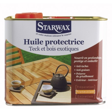 HUILE PROTECTRICE TECK & BOIS EXOTIQUES 2,5 L STARWAX