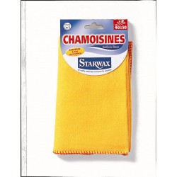 LOT DE 2 CHAMOISINES 40X50 STARWAX