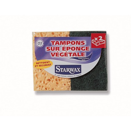 LOT 2 TAMPONS SUR EPONGE VEGETALE STARWAX