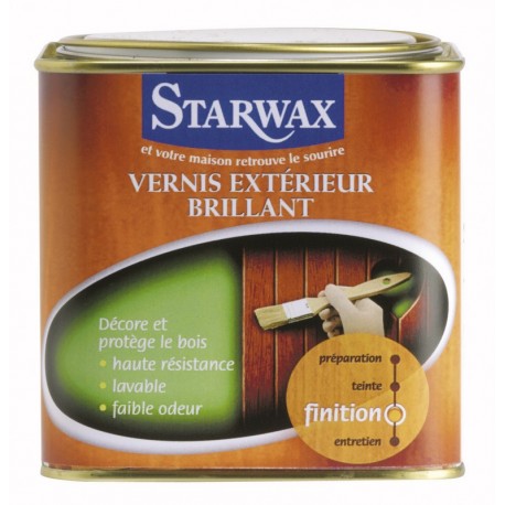 VERNIS EXTERIEUR / INTEMPERIES TECK BRILLANT 500 ML  STARWAX