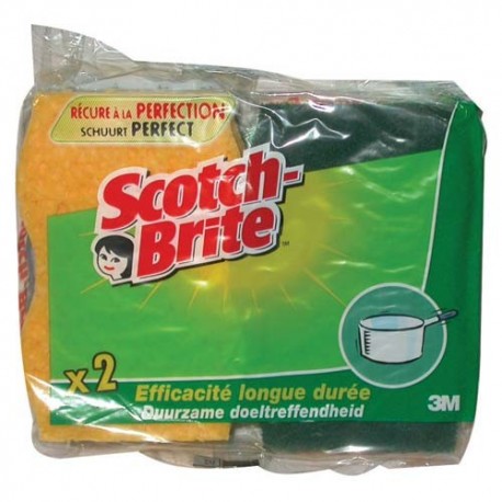 TAMPON SUR EPONGE SCOTCH-BRITE VERTE X2 