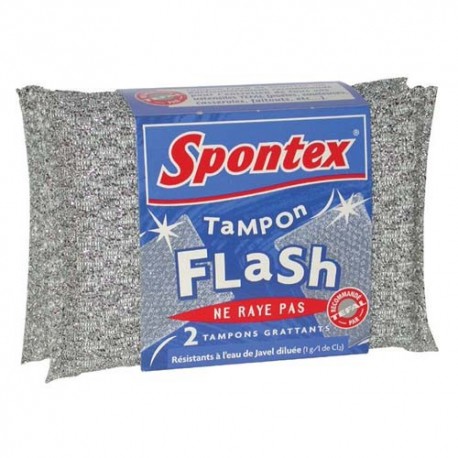 TAMPON GRATTANT SANS RAYER SPONTEX par 2