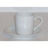 Paire tasse à café 'blanc' 10 cl