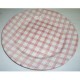 Plat rond 31 cm 'tartan'