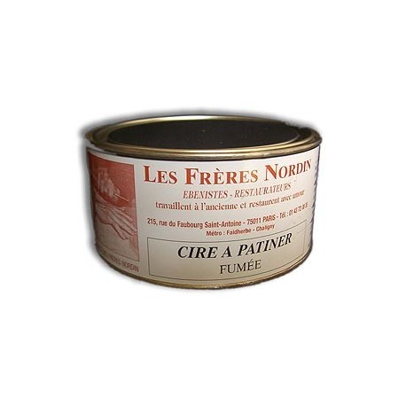 CIRE A PATINER FUMEE 250 ml des Frères NORDIN