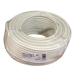 Cable h05vvf 2x1.5 50m blanc cour.